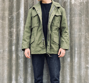 潮品军绿贴吧推荐 手套家美产男士 复古时尚 M65风衣外套工装 660 正品