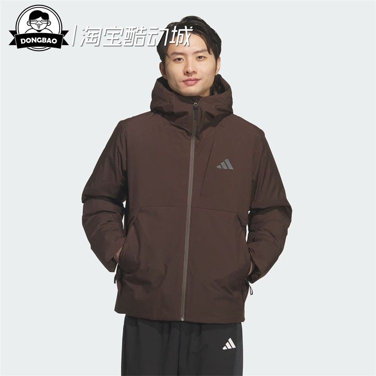 休闲600蓬连帽羽绒服男子
