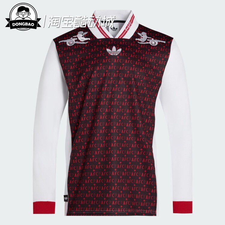 3月ADIDAS阿迪达斯JERSEY 男子阿森纳足球休闲文化长袖球衣KC1213