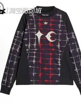 3月adidas阿迪达斯THUG CLUB联名款男女运动宽松长袖圆领KF6913
