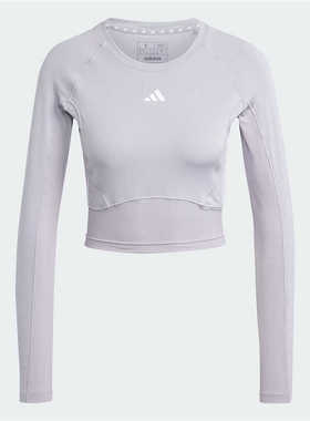7月ADIDAS阿迪达斯 MAT MIX LS 女子速干运动健身长袖T恤IW5457
