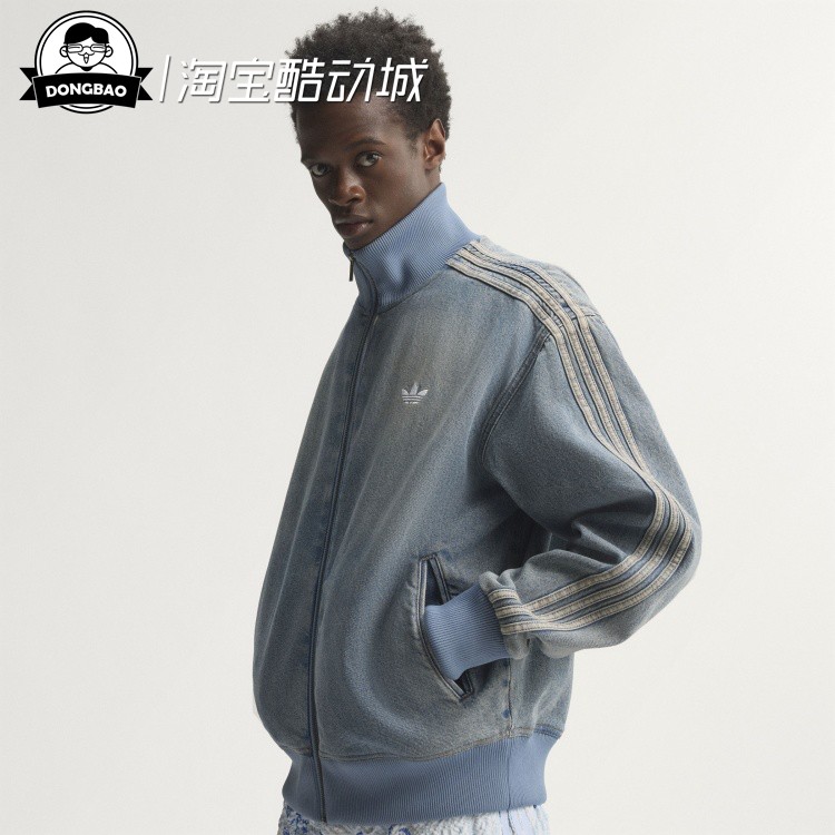 街头风宽松牛仔运动外套