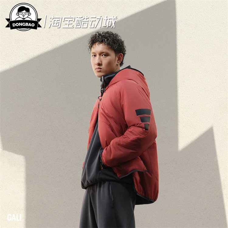 双面穿保暖运动休闲连帽棉服