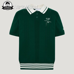 复古学院风镂空纯棉针织POLO衫