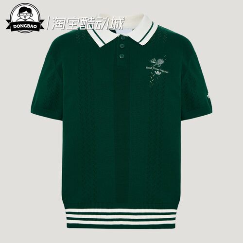 复古学院风镂空纯棉针织POLO衫