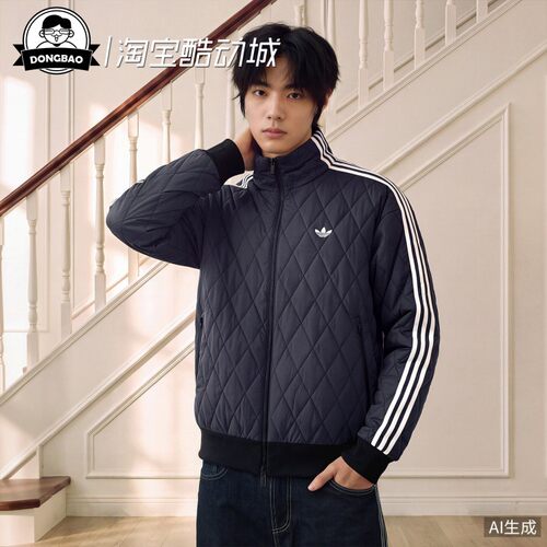 阿迪达斯舒适宽松保暖棉服