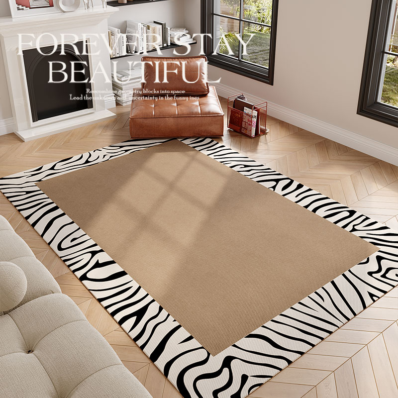 红鹤家用客厅奶油极简风圈绒