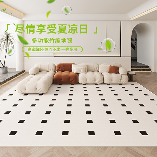 夏季新款凉感丝地毯客厅地毯