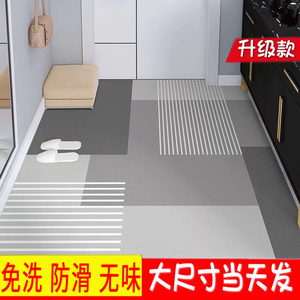 地垫入户门垫进门门口脚垫厨房免洗可擦pvc家用玄关防滑垫子地毯