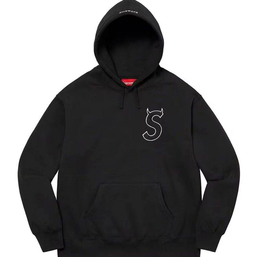 美版SupFW25boxlogo刺绣徽标卫衣