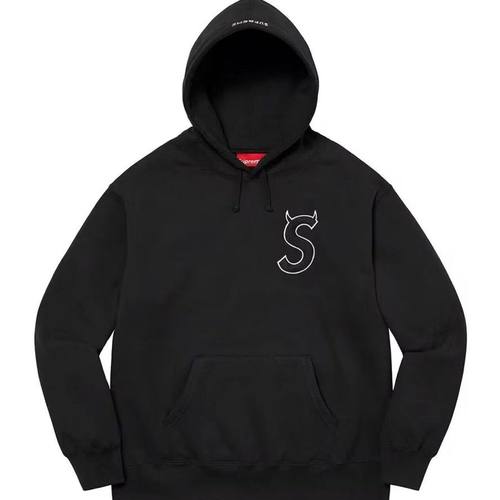 美版SupFW25boxlogo刺绣徽标卫衣