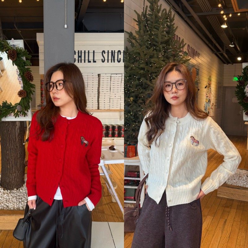 【1/16 New 】ACRAB 马年限定新年红色100绵羊毛绞花毛衣针织上衣,女装/女士精品,毛针织衫,淘宝优惠券,粉丝福利购,淘宝优惠卷