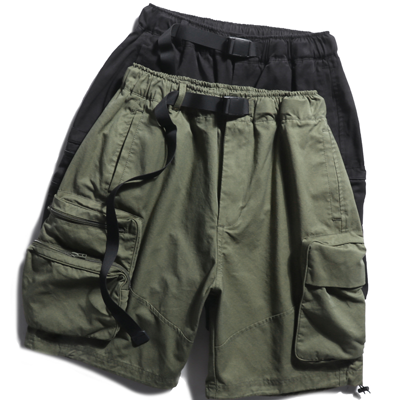 日系Ctiyboy工装短裤夏季复古机能大口袋宽松休闲运动五分裤男士