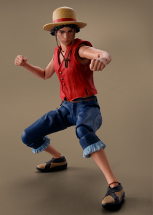 万代 海贼王 SHF 路飞 真人版 成品手办 可动模型