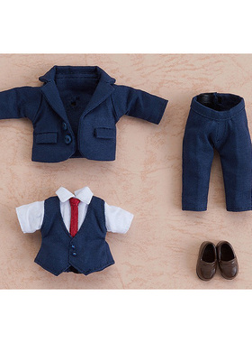 GSC 粘土娃 服装套装 藏青色西装 裤子 蓝色 可动手办配件