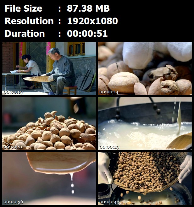 开门中药师师徒制作巴豆霜处置大毒巴豆面浆翻煮高清实拍视频素材