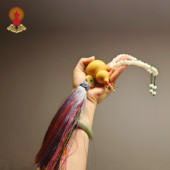 郭氏手工天然小葫芦挂件不开 口五彩绳流苏家居门口车内吊饰品文