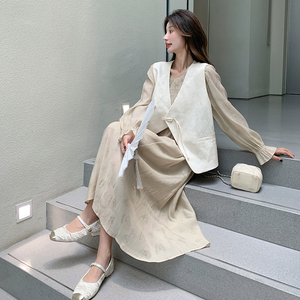 有货中式提花连衣裙2b193-8920-P165-K228图片