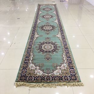 新疆和田长廊地毯楼梯地毯毯子真丝棉垫子长地毯1米*5米过道地毯