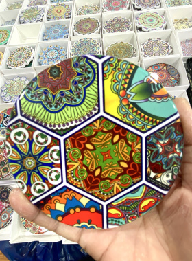 创意新疆陶瓷杯垫餐垫锅垫隔热垫瓷砖茶托杯子垫子旅游纪念伴手礼