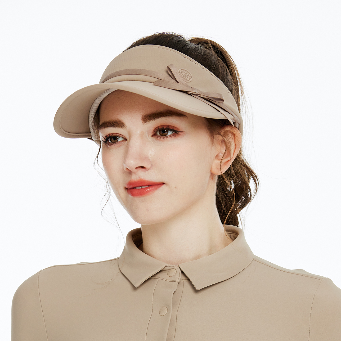 BG高尔夫球帽女士空顶帽透气防晒