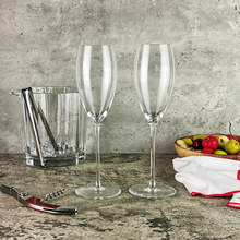 Nude努德 土耳其进口水晶玻璃手工制作高脚香槟酒杯起泡酒杯欧式