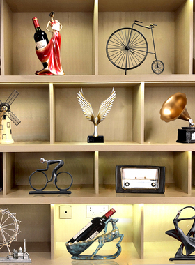 客厅红酒架家居饰品电视柜小摆设