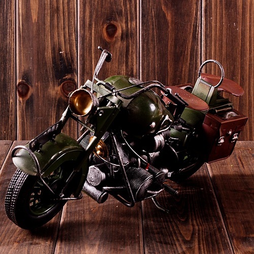展示柜客厅复古车模铁皮摆件做旧哈雷太子摩托车装饰模型礼品礼物