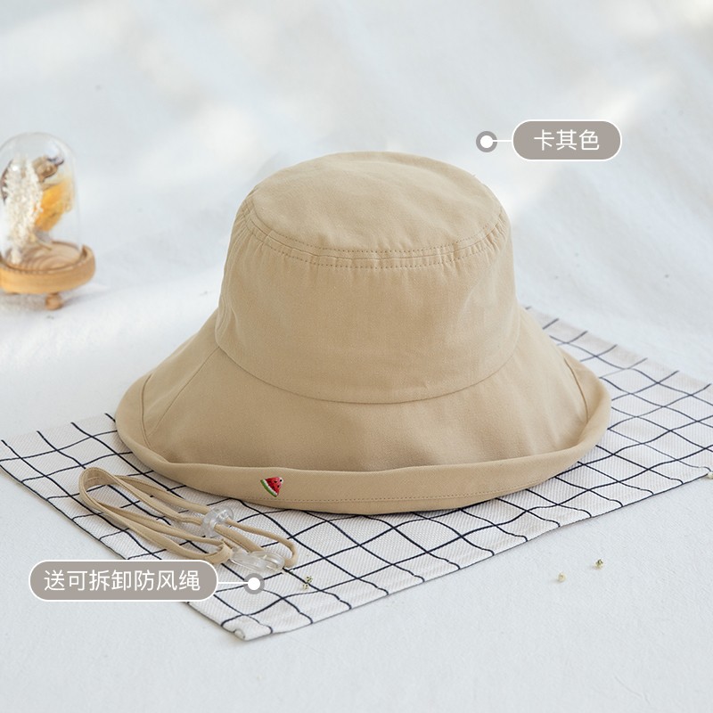 siggi 防晒帽女夏大檐遮脸防紫外线户外渔夫帽时尚百搭出游遮阳帽
