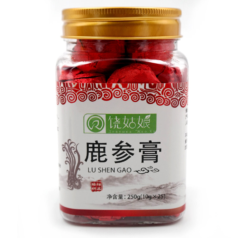 鹿参膏正品滋补膏鹿茸鹿胎粉女性更年早衰月闭经卵巢保养姨妈包邮