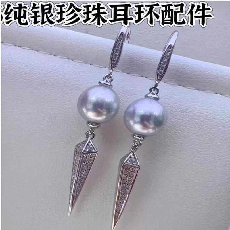 复古金刚杵珍珠项链挂坠S925纯银