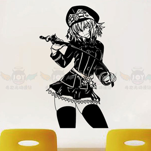 FATE 贞德 周边 海报 墙贴 车贴 壁纸 壁画 机箱贴 痛贴 宿舍装饰