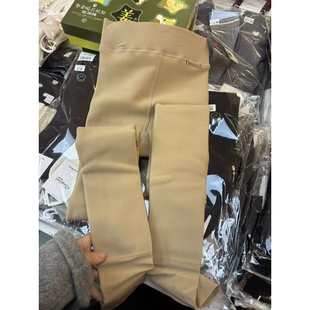 300g厚绒连裤袜女黑色连脚袜裤微压加厚加大宽体裤库存清仓特价