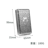 Ретро мужской резной портативный портсигар ручной работы