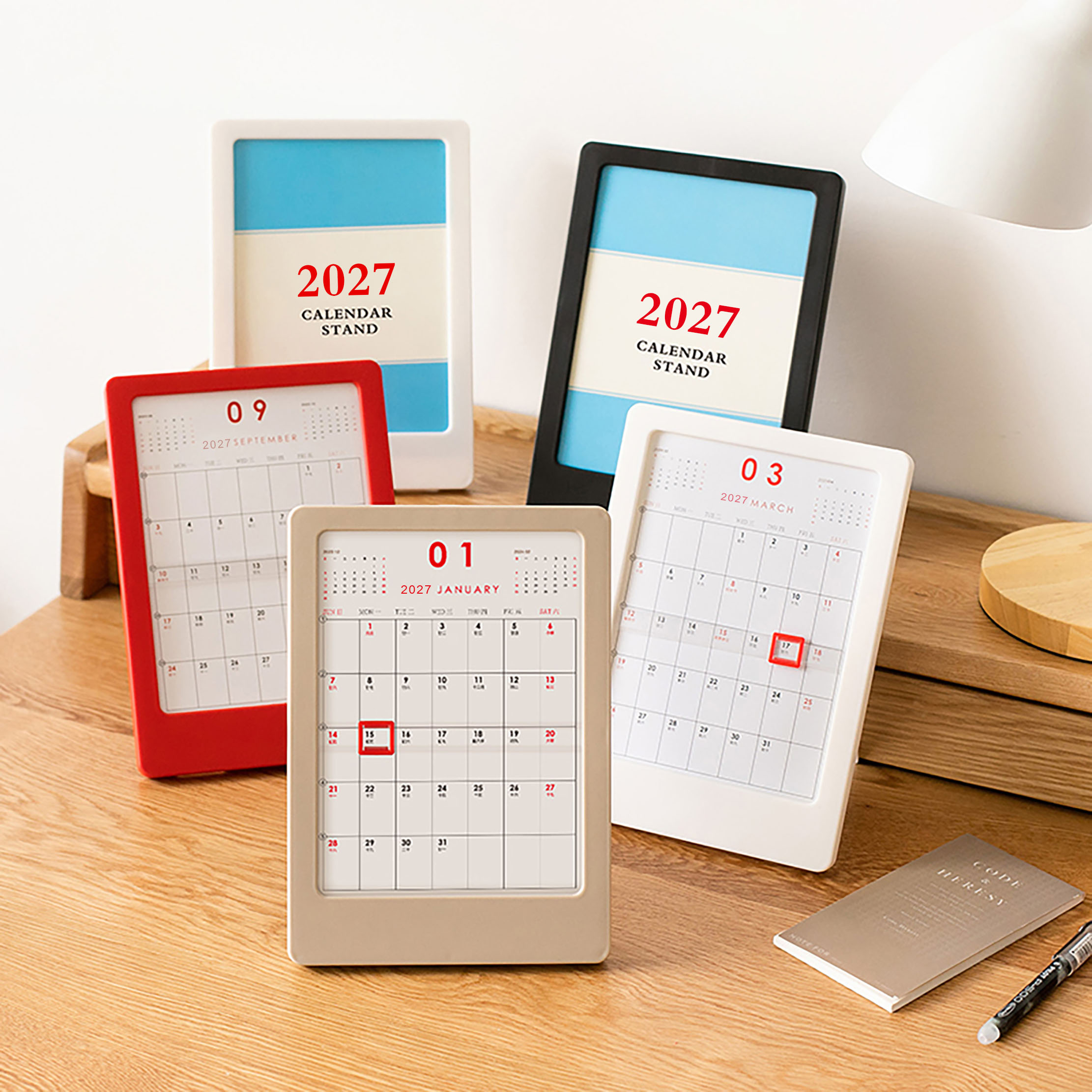 2026-2027年创意相框台历可定制图片