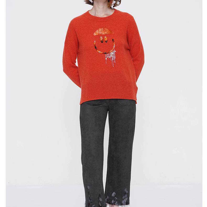 小众原创设计师潮牌手工钉珠羊绒套头衫针织衫上衣女毛衣女,女装/女士精品,羊绒衫,淘宝优惠券,粉丝福利购,淘宝优惠卷