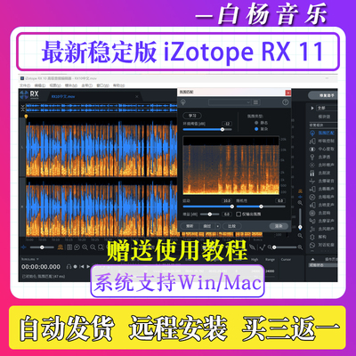 iZotope RX 11全套效果器插件Win中文版RX 10人声伴奏降噪软件Mac