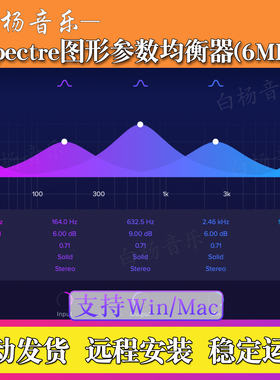 图形参数饱和均衡器声音塑形工具Wavesfactory Spectre Win/Mac