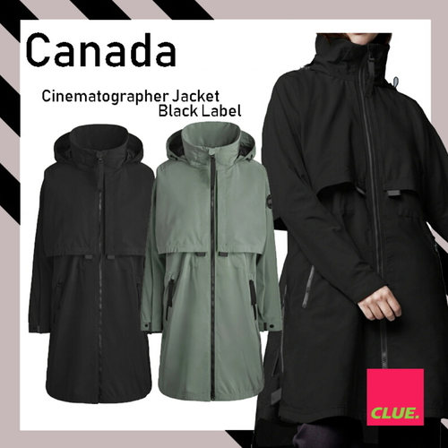 风衣女中长款防泼水连帽外套