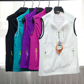 工厂订单夏季 户外女速干马甲清爽弹力舒适多口袋运动休闲背心 新款