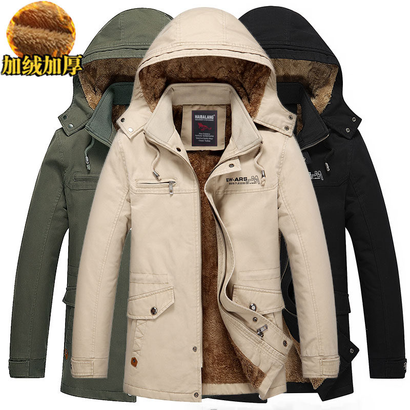 秋冬装男士中长款加绒加厚保暖夹克牛仔外套羊羔绒防寒服棉衣服袄,男装,棉衣,淘宝优惠券,粉丝福利购,淘宝优惠卷
