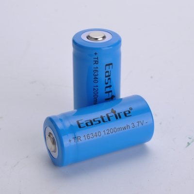 正品16340锂电池3.7V 3.6V可充电激光手电筒红外线CR123A