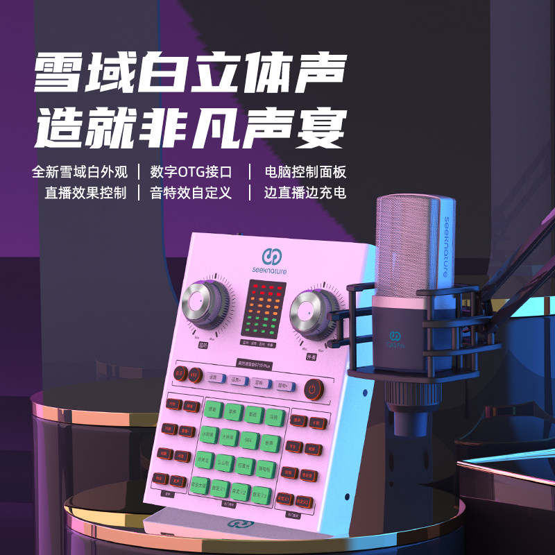 seeknature/森然手机直播K歌声卡抖音主播电脑usb外置全套设备 - 实物图