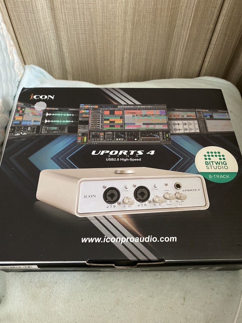 二手艾肯声卡五代uports4 dyna包调试外置声卡抖音直播设备莱维特