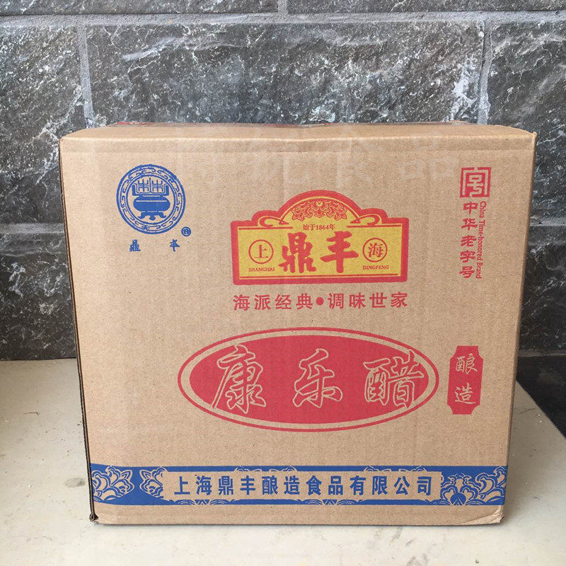 上海鼎丰康乐醋500mlX12瓶酿造食醋 醋酸甜味蘸蟹醋饺子醋调味醋 - 实物图