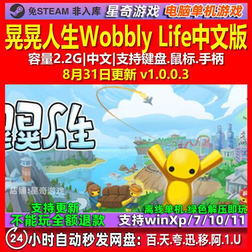 晃晃人生Wobbly Life  中文版 电脑PC单机游戏