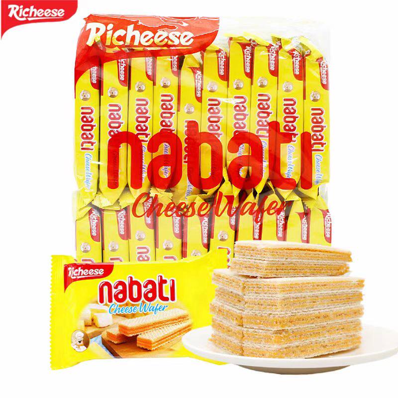 印尼richeese丽芝士纳宝帝奶酪味威化饼干独立小包500克零食