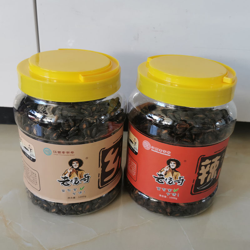 江西南昌特产老俵哥辣瓜子1000g桶装老表哥辣味五香味西瓜子年货
