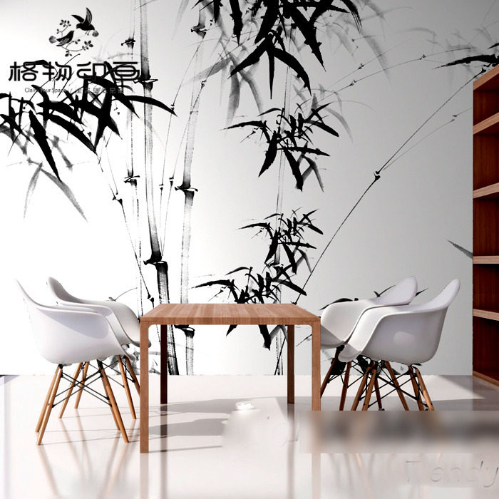 格物印画新中式日和风壁纸水墨竹子电视背景墙纸玄关壁布来图定做 小编推荐 Wepost 全民代运 马来西亚中国淘宝代运与集运专家