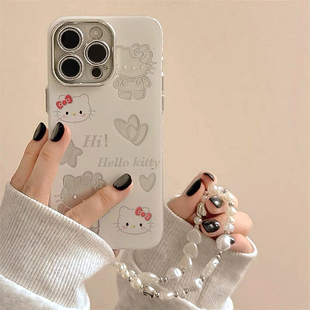 少女心HelloKitty适用OPPO Reno9手机壳10/K11硅胶FindX 8/6/7/5带镜头膜12PRO全包A2/A93防摔A58X/A72/A96女